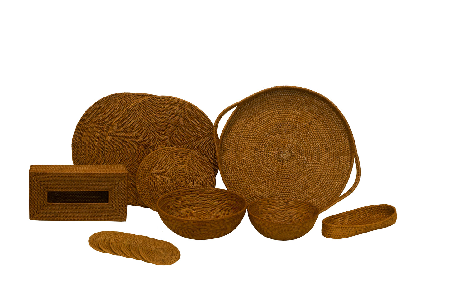 Atte Dining Table Set Hampers by Riani Rattan