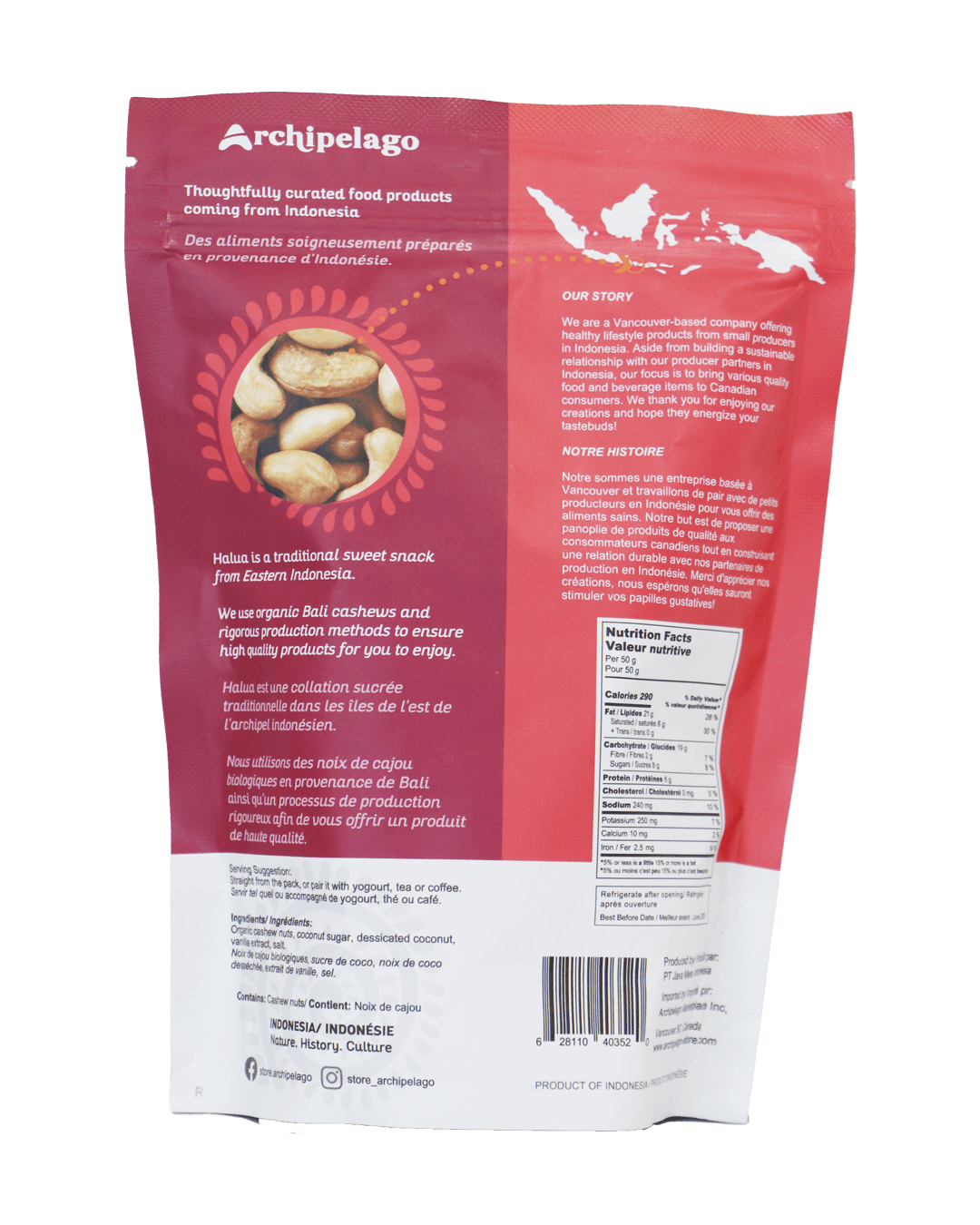 Balinese Cashew Nuts - Vanilla & Coconut - Archipelago Foods
