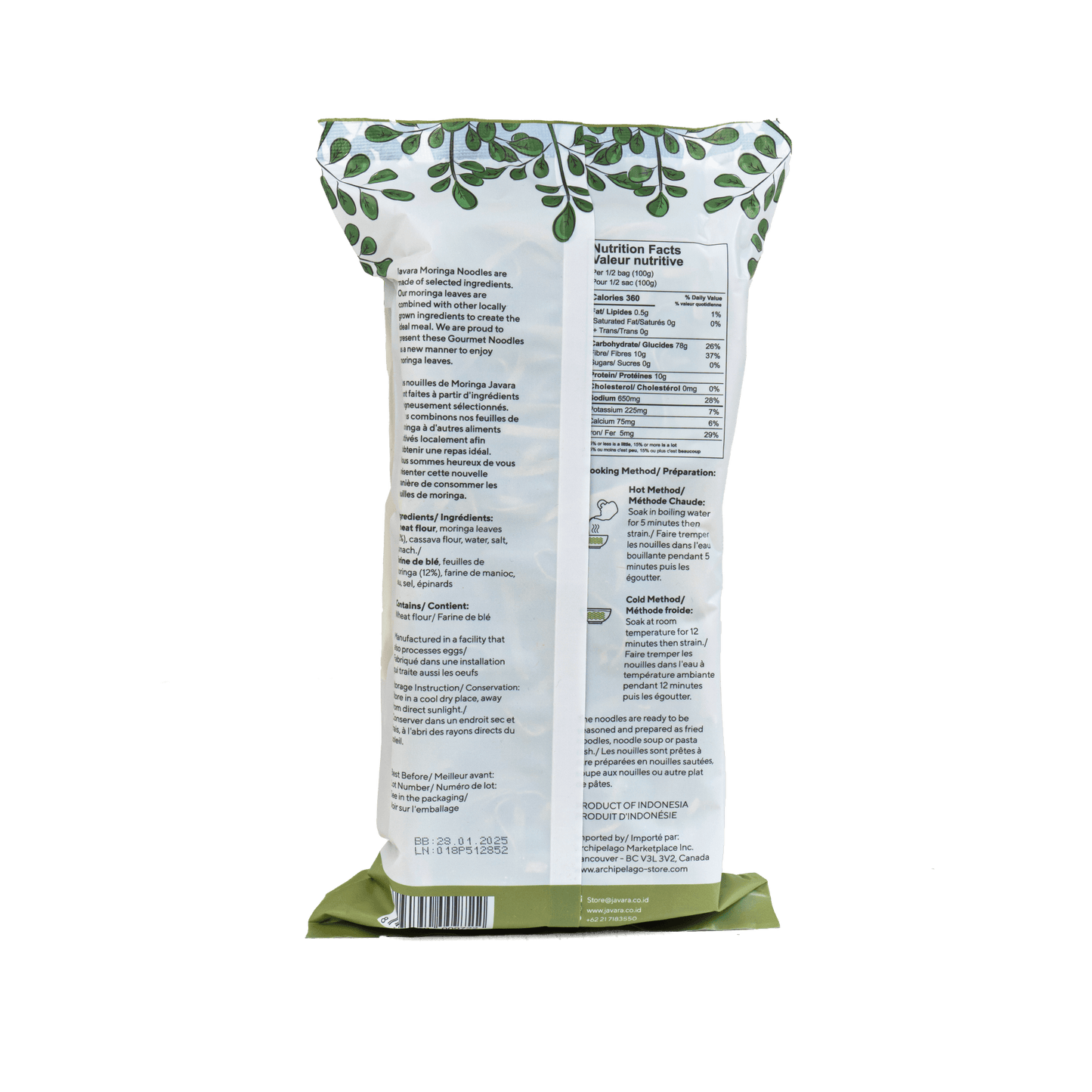 Moringa Noodle - 1 Case (12 pcs) - Archipelago Foods