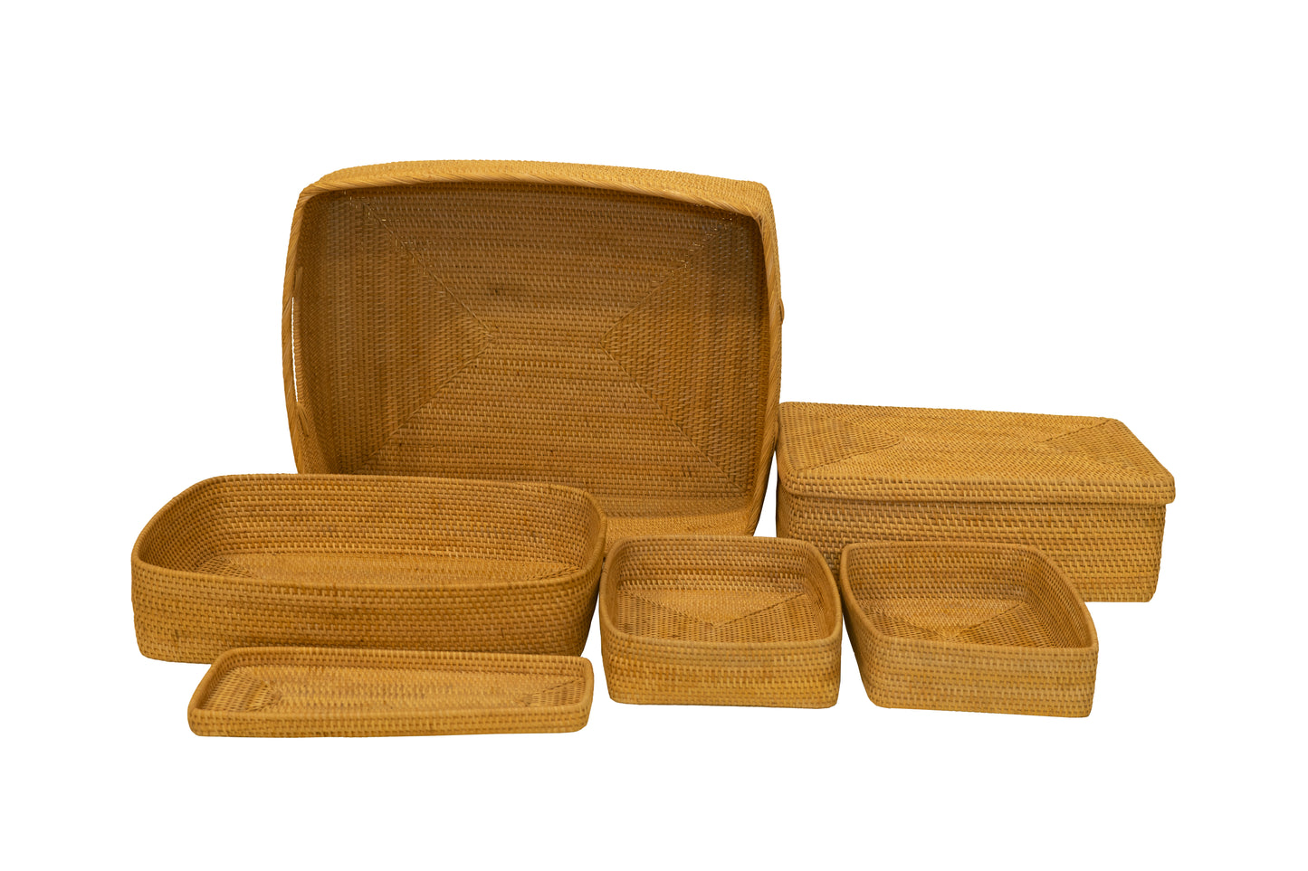 Rattan Container Hampers by Riani Rattan