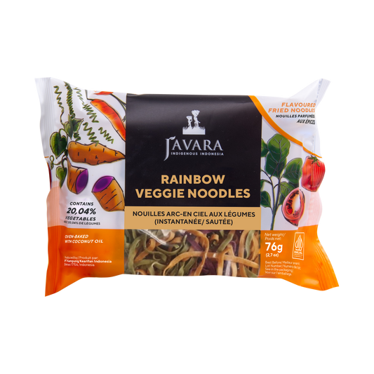 Individual Rainbow Veggie Noodle with Seasoning