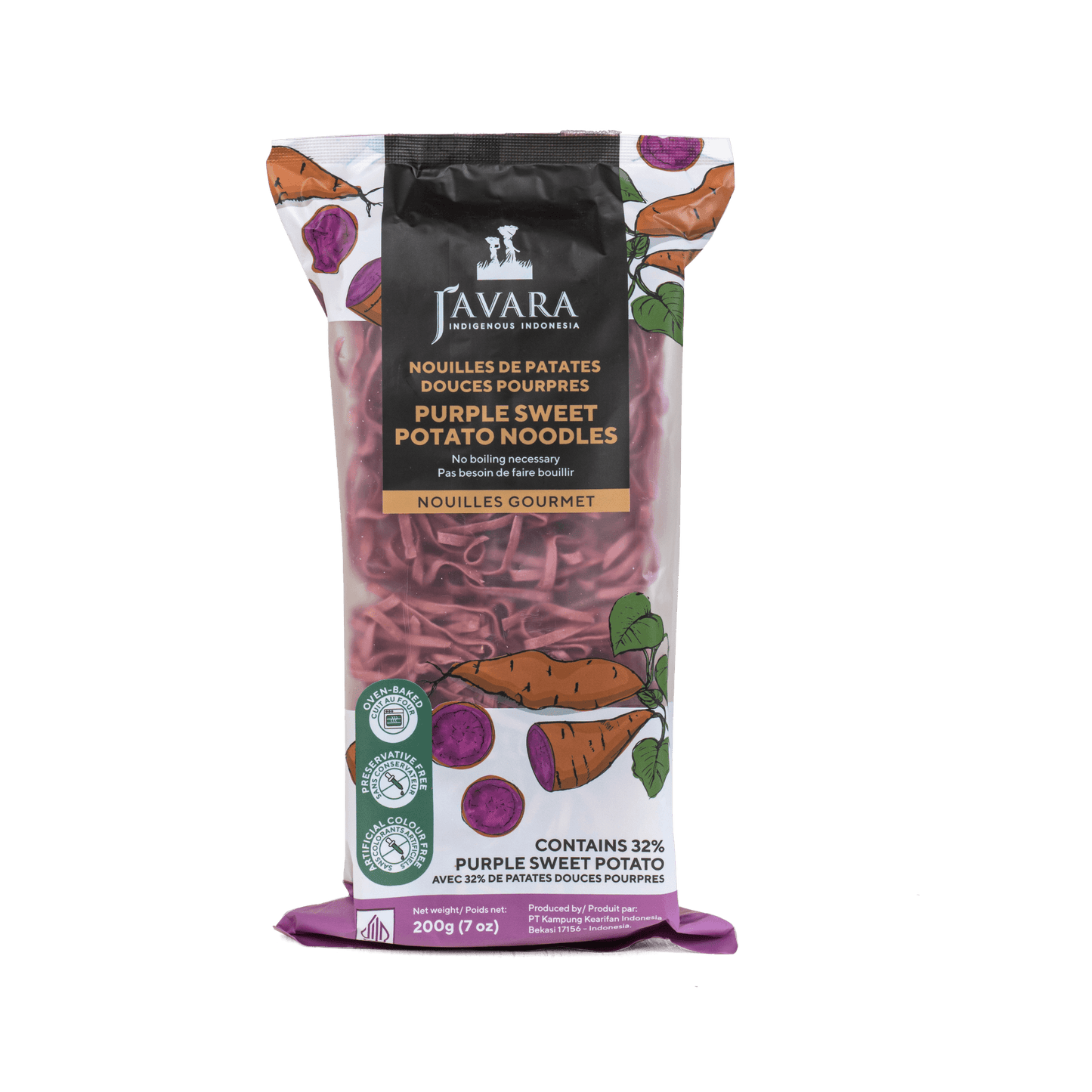 Purple Sweet Potato Noodles - 1 Case (12 pcs) - Archipelago Foods