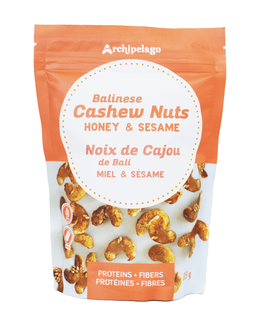 Balinese Cashew Nuts - Honey & Sesame - Archipelago Foods 