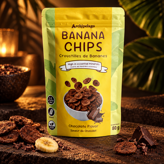 Banana Chips, Chocolate, 100 g