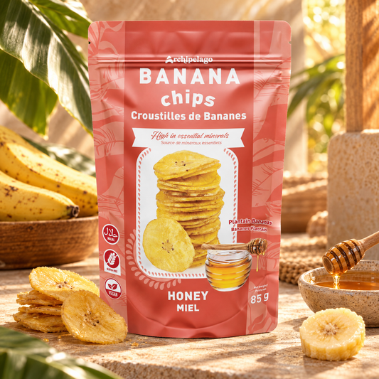 Banana Chips, Honey, 85 g