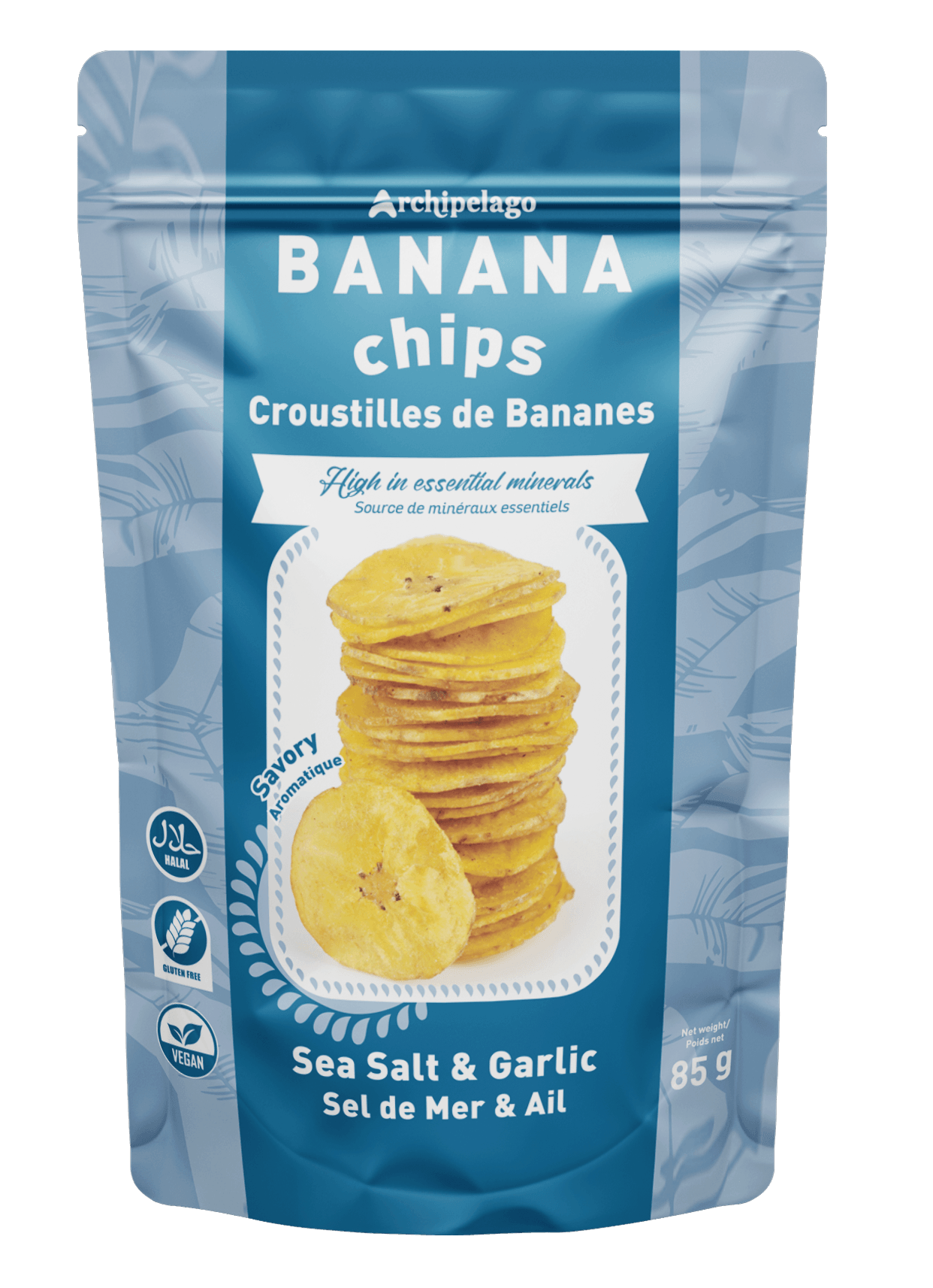 Banana Chips - Sea Salt & Garlic