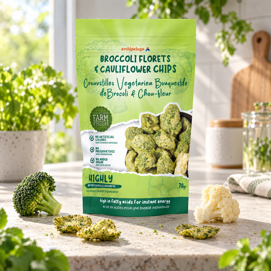Broccoli & Cauliflower Chips, 100 g