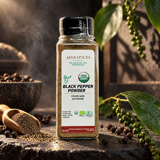 Organic Black Pepper Powder, 59 g