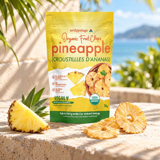 Organic Pineapple Chips, 70 g - Archipelago