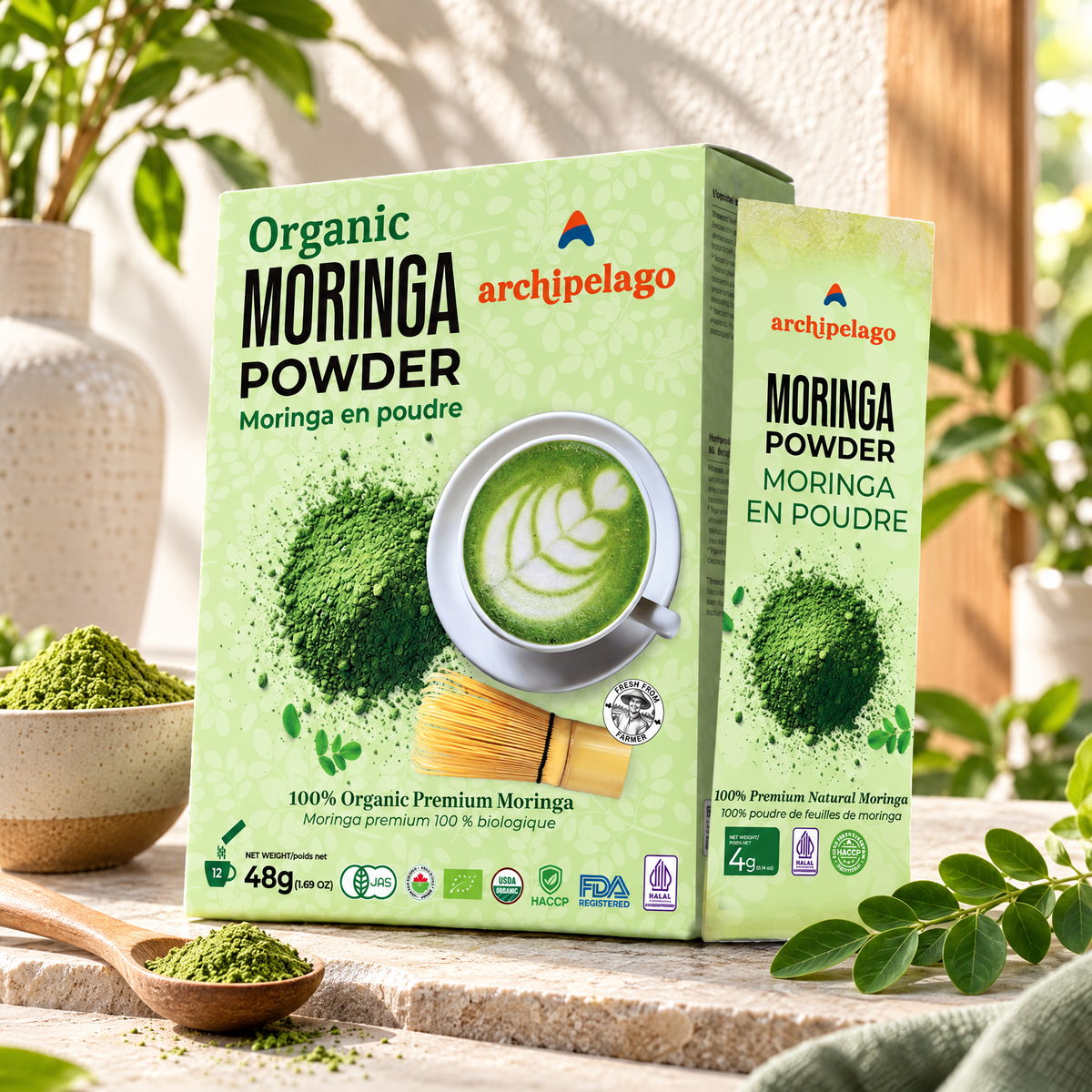 Organic Moringa Powder, 48 g