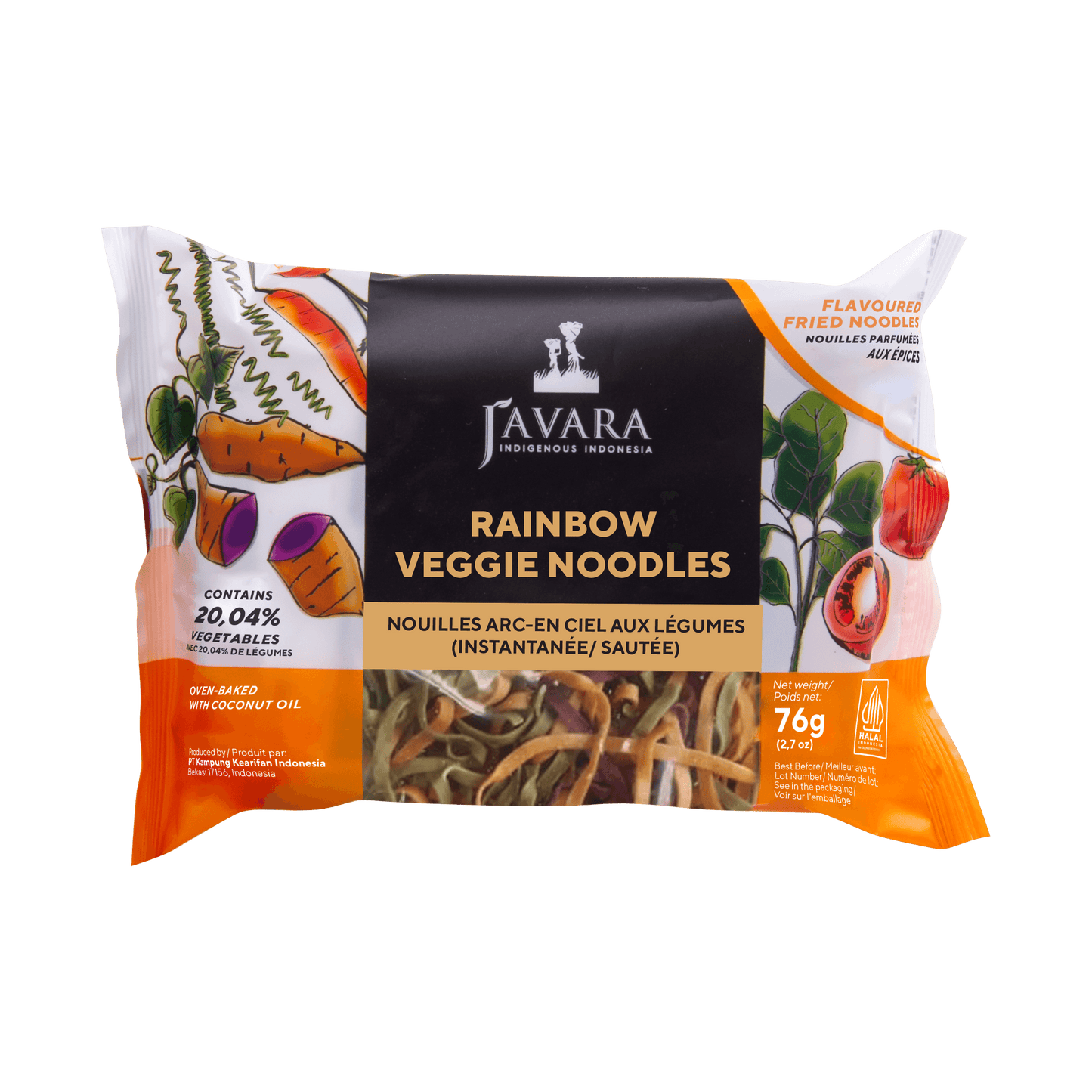 Rainbow Veggie Noodle with Seasoning - 1 Case (28pcs)