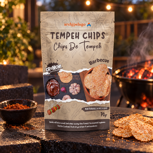 Tempeh Chips, Barbecue, 70 g - Archipelago