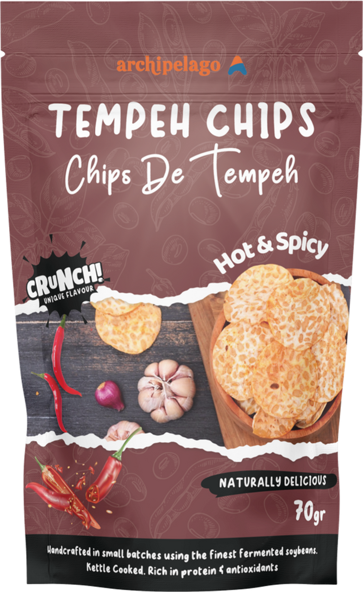 Tempeh Chips - Hot 'n Spicy