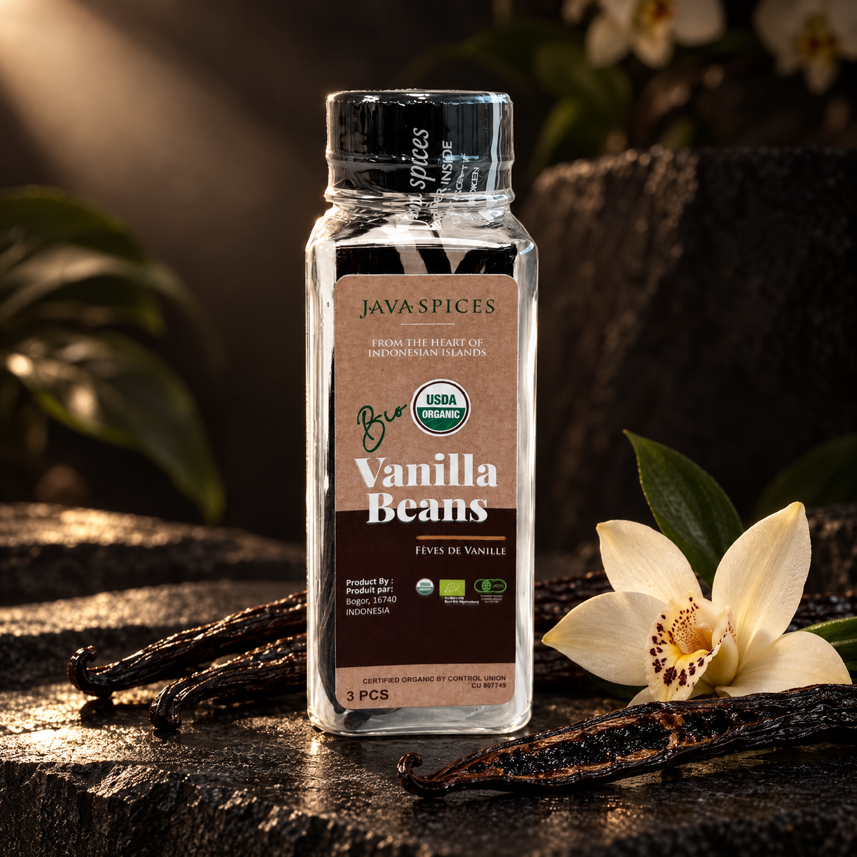 Organic Vanilla Beans, 16 g - Archipelago