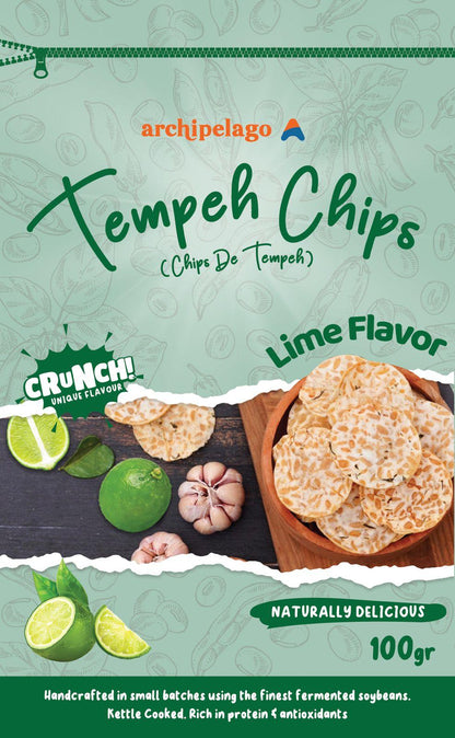 Tempeh Chips Lime - Archipelago Foods 