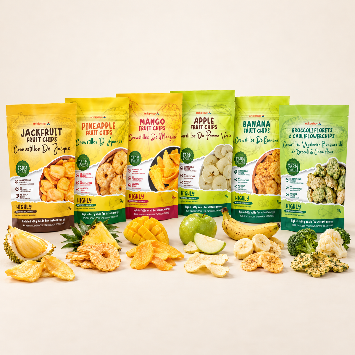 Fruit & Veg Chip Sampler, 6 Bags | Archipelago – Archipelago Foods